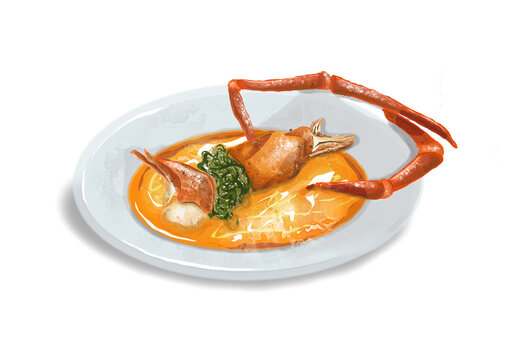recommend clip art: Red Curry with lobster