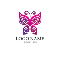 Beauty Butterfly icon vector design