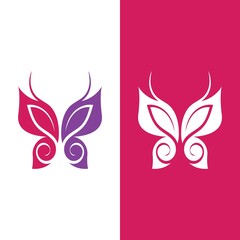 Fototapeta premium Beauty Butterfly icon vector design