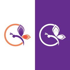 Fototapeta premium Beauty Butterfly icon vector design