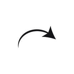 Forward icon. Arrow simple icon. Vector illustration