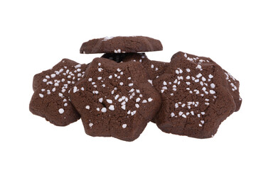 chocolate biscuits isolated