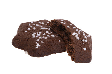 chocolate biscuits isolated