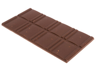 chocolate with nuts isolated