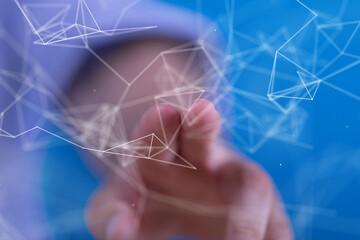 touch Futuristic wave, Futuristic data stream