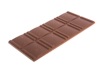 chocolate with nuts isolated