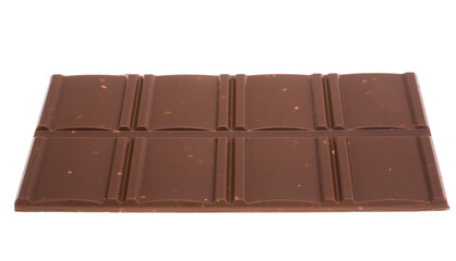 chocolate with nuts isolated