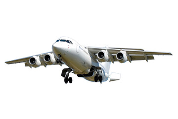 Privat jet plane isolated on a white background