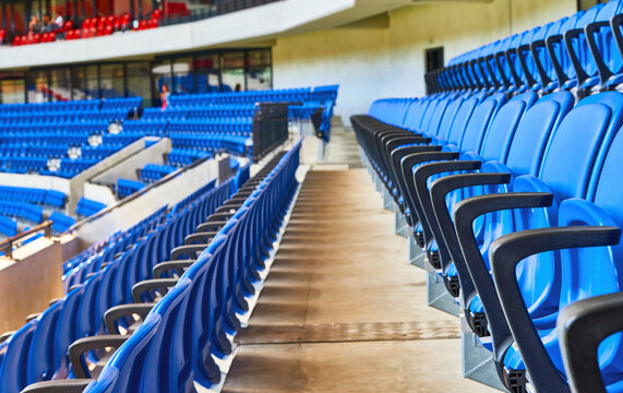 Colorful Chairs At Parc Olympique Lyonnais Arena