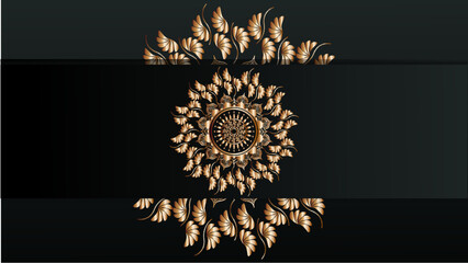 Luxury ornamental mandala design background i
