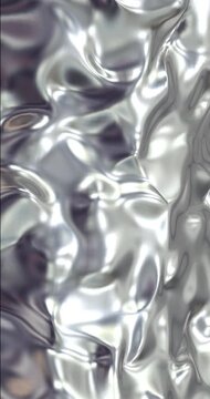 Liquid abstract Silver and mercury. Fluid silver background with ripples and waves . Silver luxury liquid in motion. Liquid luxury background
