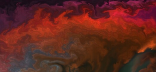 Naklejka premium Mixing acrylic paints. Modern fluid art. Alcohol Ink Pattern. Alcohol ink colors translucent.