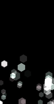 Hexagon pattern fast multicolor with copyspace. Abstract geometric background