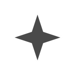 Star vector icon. Simple pictogram.