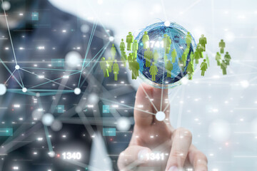 Structure of world economy, communication network global