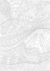 fancy decorative abstract background for your coloring book