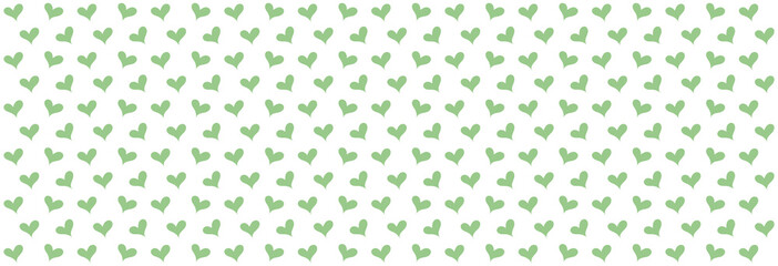illustration of vector background with green colored heart pattern	