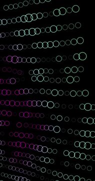 Abstract circles pattern background. Wallpaper colorful animation for backdrop with dots and geometric elements