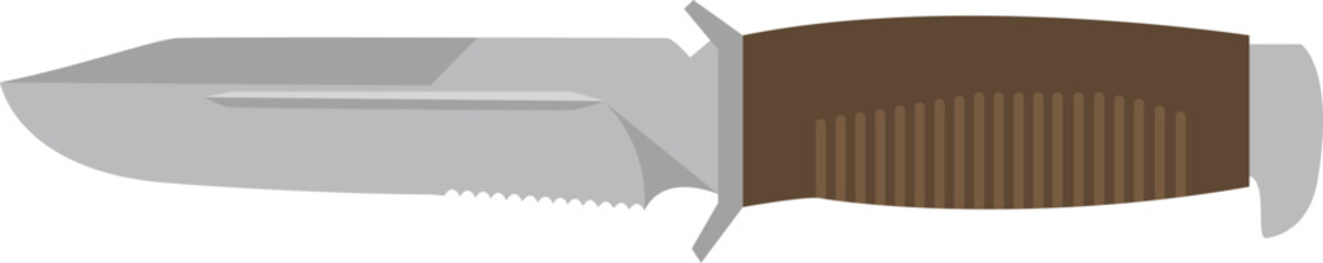 Knife Colored Cartoon Illustration