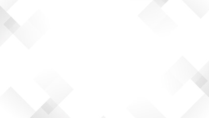 Obraz premium Abstract geometric white and gray on light silver gradient background. Modern banner design. Vector Illustration
