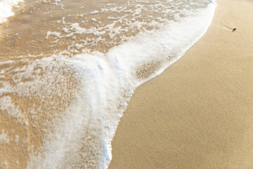 sea ​​foam on the beach