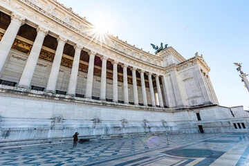 Fototapeta premium View on Fatherland monument, Rome