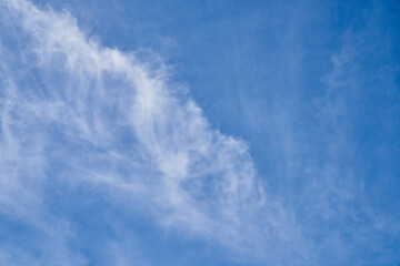Obraz premium Beatiful blue sky with clouds on a sunny day