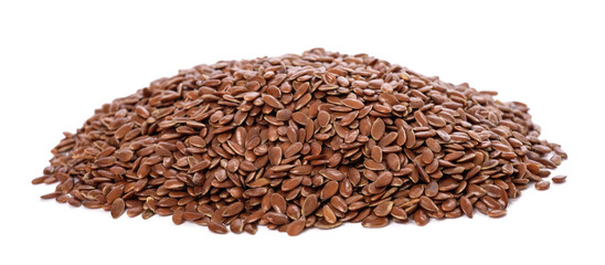 Flax seeds heap