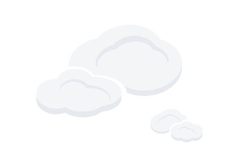 cloud vector isolate on white background ep200