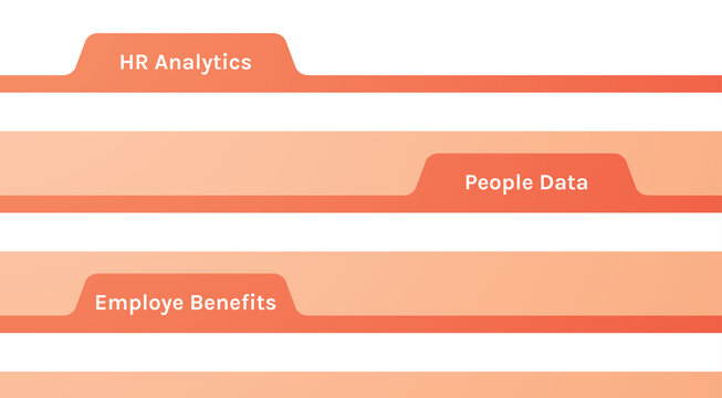 File register folders and people data documents flat illustration.