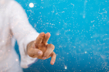 Global digital connections with technology