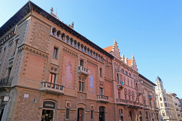 Obraz premium Casino of Vic historic building in Spain 