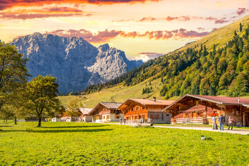 Fototapeta na wymiar Engalm, Karwendel, Österreich 