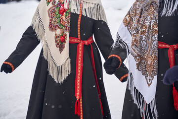 national costume in the village