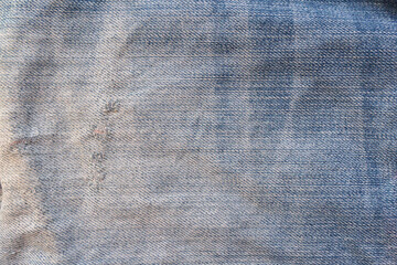 Closeup detail fabric pattern of blue denim jeans for background. blue denim jeans background. Denim blue jeans, Close up & Macro shot, Abstract textile texture background.