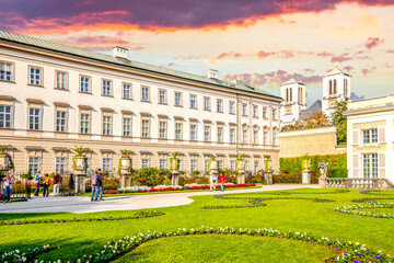 Obraz premium Schloss Mirabell, Salzburg, Österreich 
