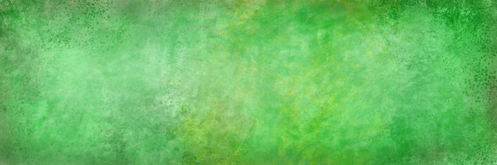 Elegant green background texture grunge, old vintage green paper design, antique dark border with yellow grunge, bright green paint speckled metal wall