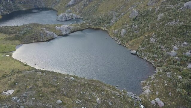 Mountains, lakes, in Colombia, Paramo de Santurban, Santander Colombia