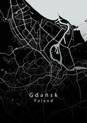 Gdansk Poland City Map