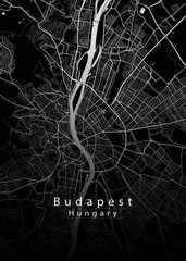 Budapest Hungary City Map