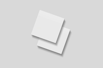 Blank paper for mockup. 3D Render.	
