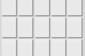 Blank paper for mockup. 3D Render.	
