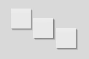 Blank paper for mockup. 3D Render.	
