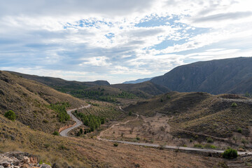 mountainous landscape in the south of Spain