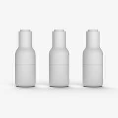 Set of Ceramic Botlles. 3D render
