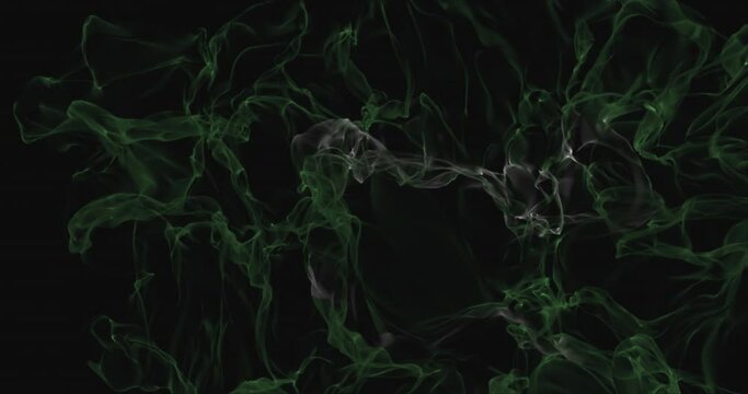 flag Saudi Arabia  turns into smoke. State weakening concept, alpha channel. 