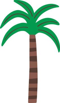 Palm Tree Cartoon Illustration