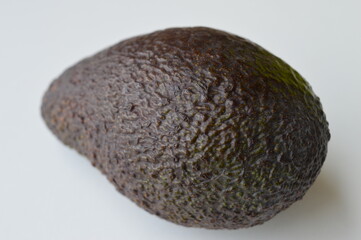 fresh avocado on a white background