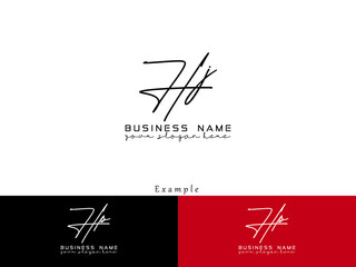 Signature HJ Logo, Letter Hj h&j Logo Letter Vector Image Design For Business or Brand