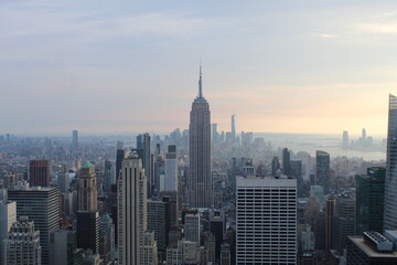 Fototapeta na wymiar TOP OF THE ROCK, NYC
